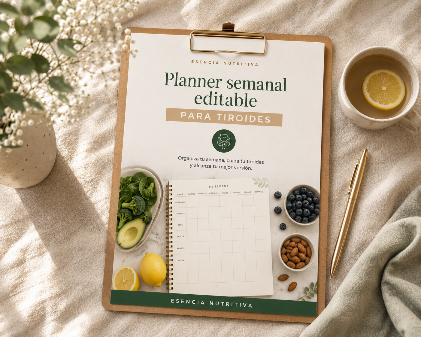 Planner semanal editable
