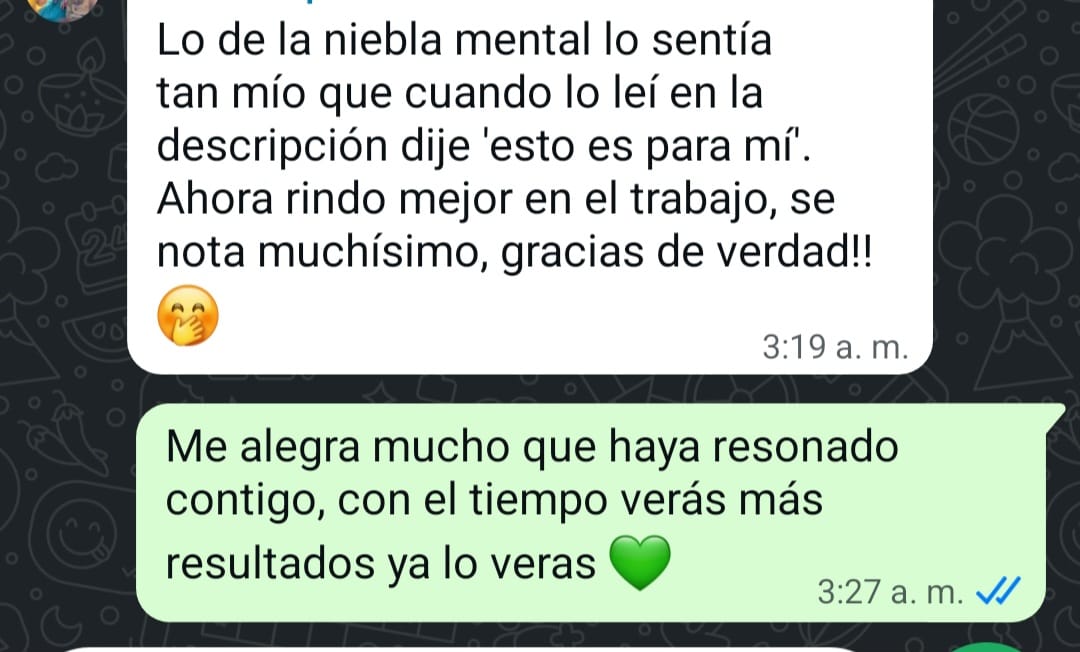 Testimonio verificado 7 de una clienta del protocolo alimentario